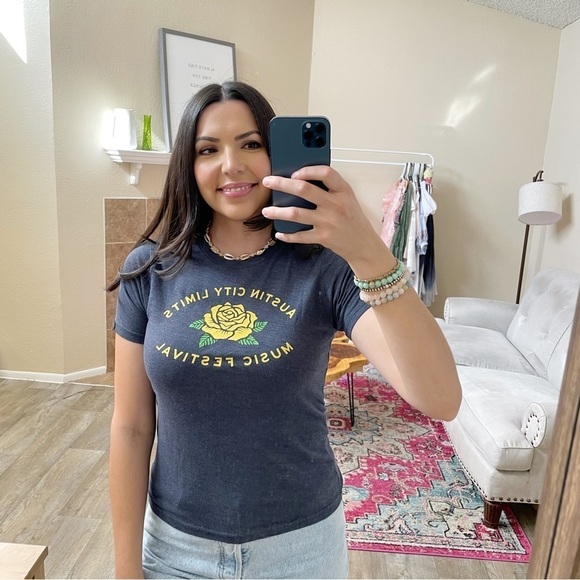 Music festival tee | Austin City Limits Navy band tee - Picture 2 of 5